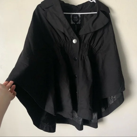 NWT Yoki Black Chic Poncho Jacket - Picture 1 of 6